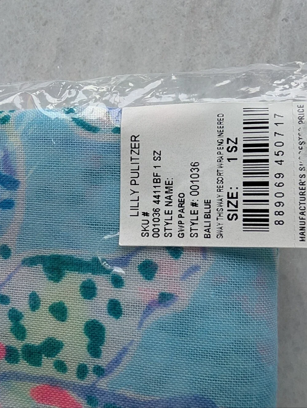new LILLY PULITZER sway this way pareo wrap scarf